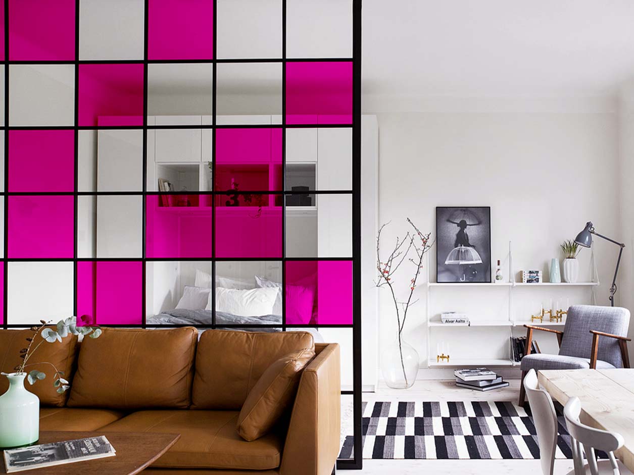 Film couleur transparent framboise - Luminis Films